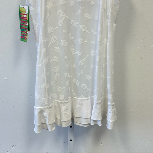 NWT Lilly Pulitzer UPF 50+ Delphina Tennis Dress White Small Athleisure - Picture 7 of 15